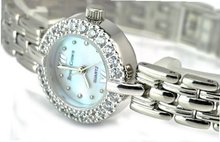 Royal Crown 3602 Jewelry Diamond Waterproof Round Dial Stainless-steel Wrist