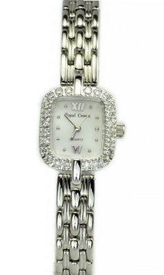 Royal Crown 3605 Jewelry Diamond Waterproof Square Dial Stainless-steel Wrist