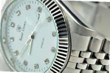 Royal Crown 3662 Jewelry Diamond White Round Dial Stainless Steel Wrist