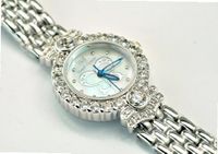 Royal Crown 3844 Jewelry Waterproof Silver Round Dial Stainless-steel