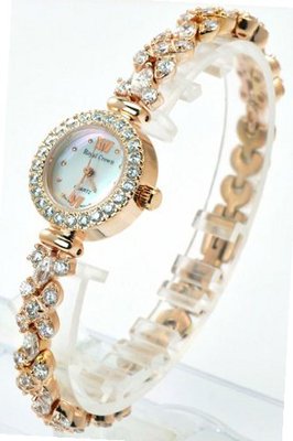 Royal Crown 5266 Jewelry Waterproof Rose-golden Round Dial Stainless-steel