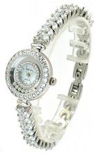 Royal Crown 5308B17 Jewelry Waterproof Silver Round Dial Stainless-steel