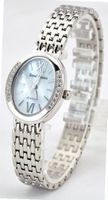Royal Crown 6309 Jewelry Waterproof Silvery Round Dial Stainless Steel es for Woman