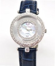 Royal Crown Ladies Genuine Leather Strap Black