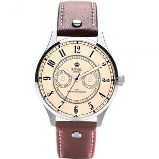 Royal London Anniversary Edition Day/Date Subdial Brown Leather Strap