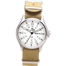 Royal London Calendar Khaki Fabric Strap Gents 41018-09