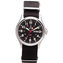 Royal London Gents Calendar Black Dial & Black Nylon Strap 41018-08