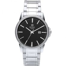 Royal London Gents Calendar Black Dial Stainless Steel Strap 41198-04