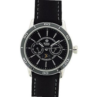 Royal London Gents Date 24 Hour Sun & Moon Phase Leather Strap 41124-03