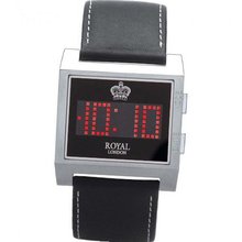 Royal London Gents Digital Calendar Dial 'The Ace' Leather Strap 41057-01
