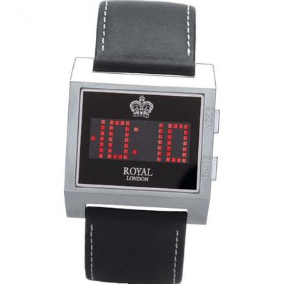 Royal London Gents Digital Calendar Dial 'The Ace' Leather Strap 41057-01
