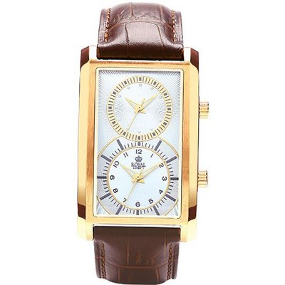 Royal London Gents Dual Time Dial The Instiga Brown Leather Strap 41103-03