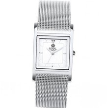 Royal London Ladies Square Stainless Steel Mesh Bracelet Strap 21171-01