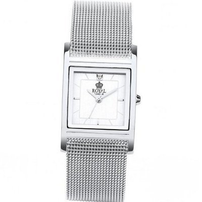 Royal London Ladies Square Stainless Steel Mesh Bracelet Strap 21171-01