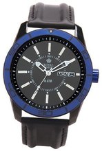 Royal London Quartz with Black Dial Analogue Display and Black Leather Strap 41084-04