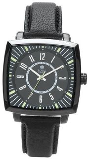 Royal London Quartz with Black Dial Analogue Display and Black Leather Strap 41086-04