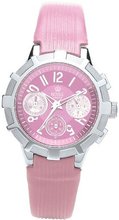 Royal London Quartz with Pink Dial Chronograph Display and Pink Leather Strap 20123-03