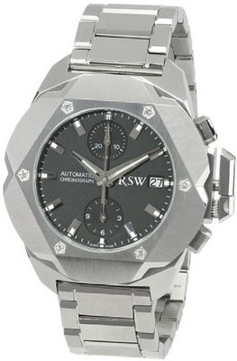 RSW 4400.MS.S0.1.D0 Nazca Stainless-Steel Diamond Black Automatic Chronograph