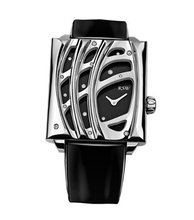 RSW 6020.BS.L1.11.DS Wonderland Rectangular Black Dial Diamond Patent Leather