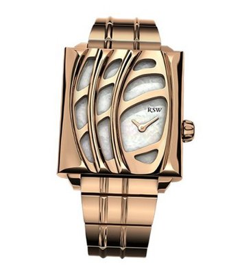 RSW 6020.PP.PP.21.00 Wonderland Rectangular Rose Gold Pvd Mother-Of-Pearl Steel