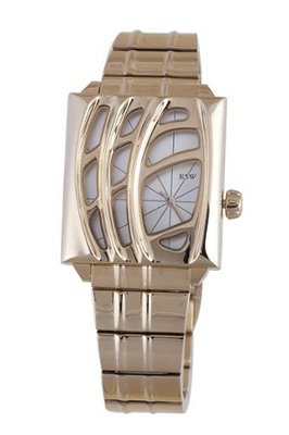 RSW 6020.PP.PP.5.00 Wonderland Rectangular Rose Gold Pvd Silver Dial Steel