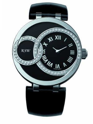 RSW 6025.BS.L1.12.D1 Wonderland Round Black Dial Patent Leather Diamond