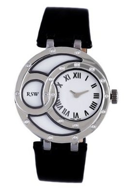 RSW 6025.BS.L1.2.D0 Wonderland Round White Dial Patent Leather Diamond