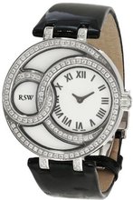 RSW 6025.BS.L1.2.F1 Wonderland Round White Roman Numerals Diamond Patent Leather