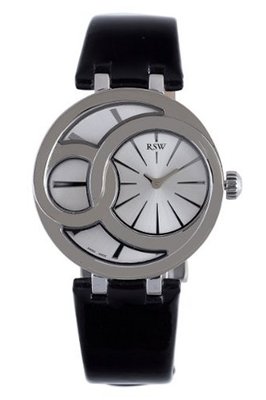 RSW 6025.BS.L1.5.00 Wonderland Round Silver Dial Black Patent Leather
