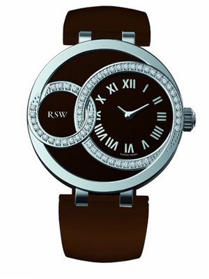 RSW 6025.BS.L9.92.D1 Wonderland Round Brown Dial Sapphire Crystal Diamond