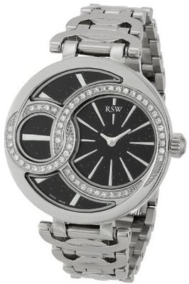 RSW 6025.BS.S0.1.D1 Wonderland Round Black Dial Stainless Steel Diamond