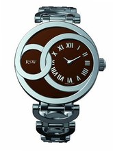 RSW 6025.BS.S0.92.00 Wonderland Round Stainless-Steel Brown Dial Roman Numerals