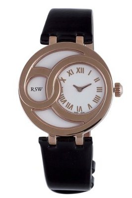 RSW 6025.PP.L1.2.00 Wonderland Round Rose Gold Pvd White Dial Patent Leather