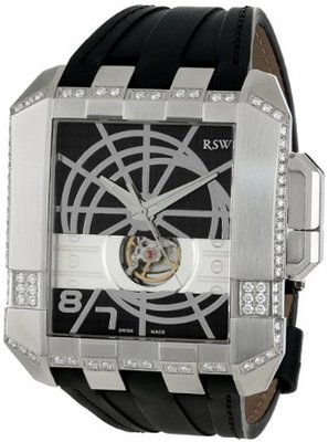 RSW 7110.MS.V1.1.D1 Crossroads Square Black Automatic Diamond Leather
