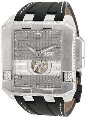 RSW 7110.MS.V12.52.D1 Crossroads Square Automatic Diamond Black Leather