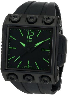 RSW 7120.1.R1.H16.00 Outland Square Automatic Black Pvd Rubber