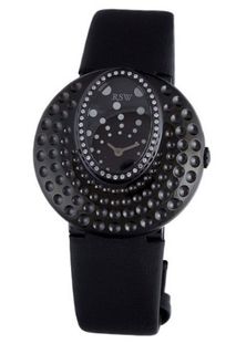 RSW 7130.1.TS1.Q12.D0 Moonflower Black Pvd Dotted Dial Engraved Satin Diamond