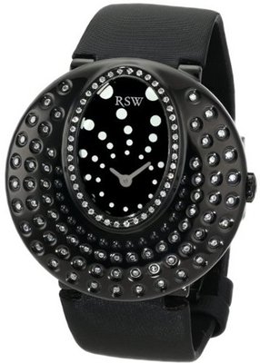 RSW 7130.1.TS1.Q12.D1 Moonflower Black Pvd Dotted Dial Satin Diamond