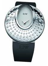 RSW 7130.BS.R1.Q2.00 Moonflower Stainless-Steel White Dot engraved Black Rubber