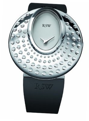 RSW 7130.BS.R1.Q2.00 Moonflower Stainless-Steel White Dot engraved Black Rubber