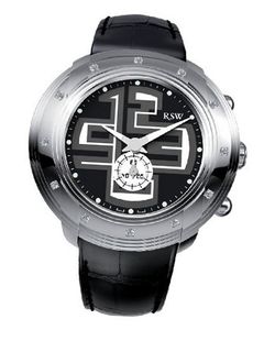 RSW 9130.BS.L1.12.D0 Volante Diamond Stainless Steel Sub-Second Luminous Leather