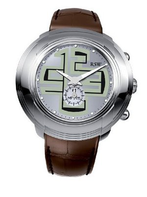 RSW 9130.BS.L9.52.00 Volante Stainless Steel Sunray Dial Luminous Brown Leather