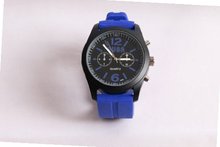 BARCELONA BLUE Unisex 100 Percent Silicone Textured Strap