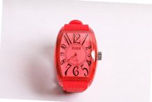 PARIS RED Unisex 100 Percent Silicone Textured Strap