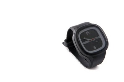 RUBR I BLACK Unisex Oversized Silicone Japanese Quartz