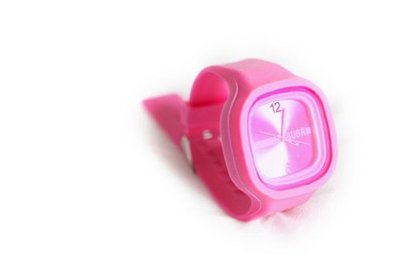 RUBR I MAGENTA Unisex Oversized Silicone Japanese Quartz
