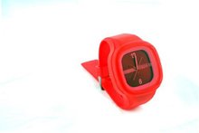 RUBR I RED Unisex Oversized Silicone Japanese Quartz