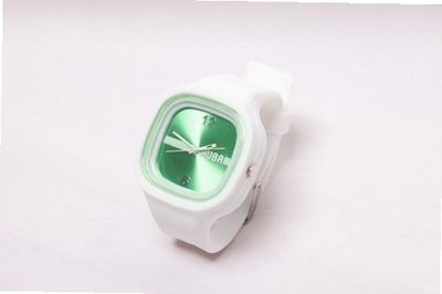 RUBR I WHITE FOREST Unisex Oversized Silicone Japanese Quartz