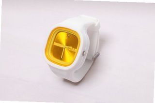 RUBR I WHITE/YELLOW Unisex Oversized Silicone Japanese Quartz