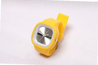 RUBR I YELLOW/WHITE Unisex Oversized Silicone Japanese Quartz